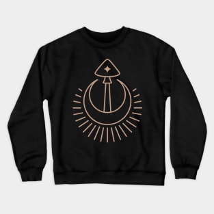 Mushroom. Fungi symbol. Crewneck Sweatshirt